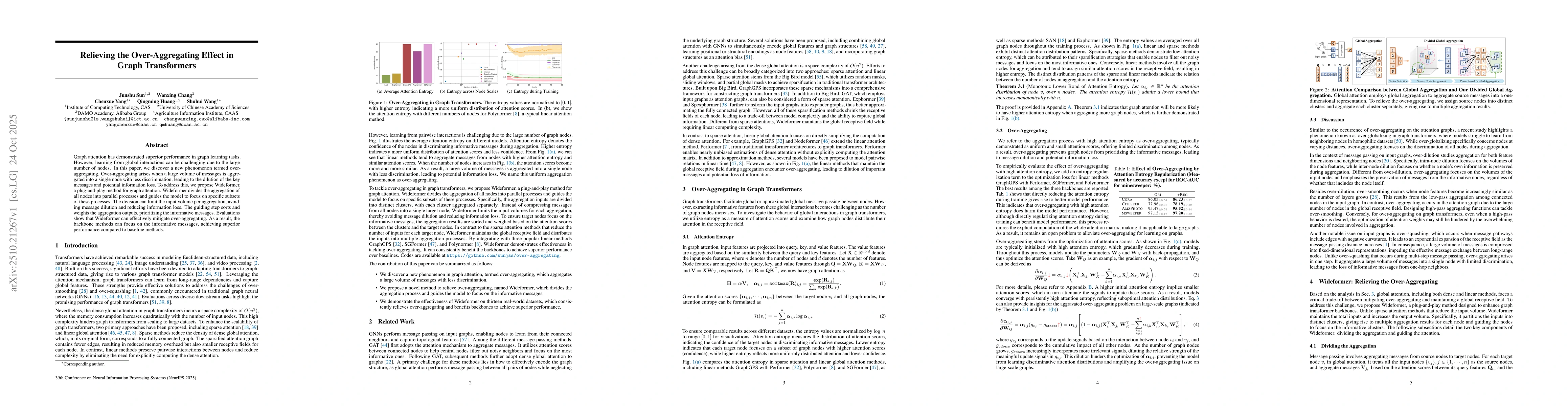 Thumbnail for Relieving the Over-Aggregating Effect in Graph Transformers