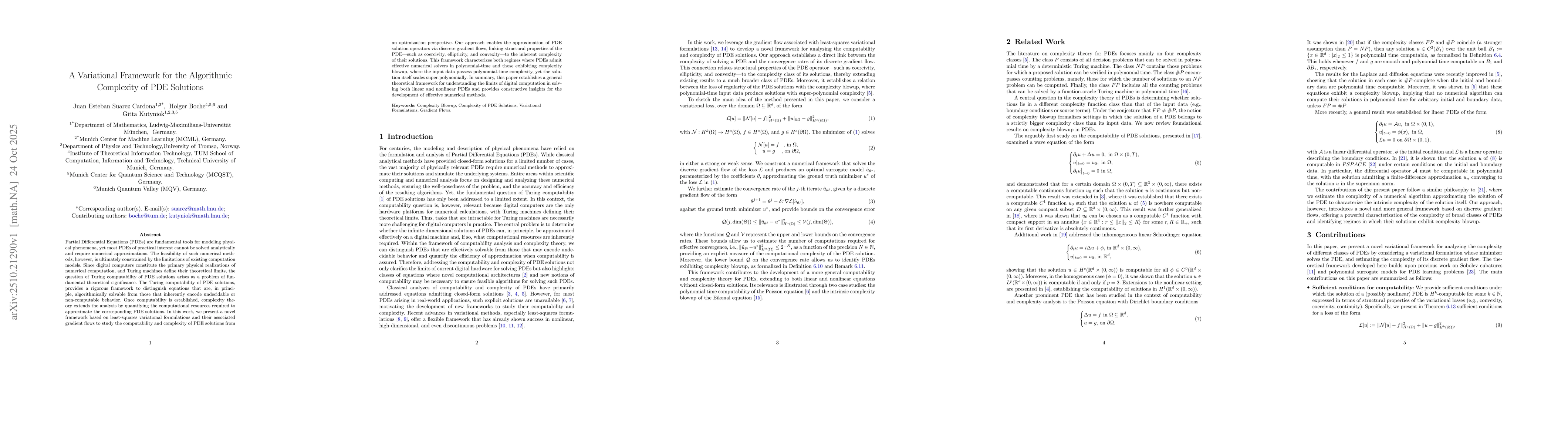 Thumbnail for A Variational Framework for the Algorithmic Complexity of PDE Solutions