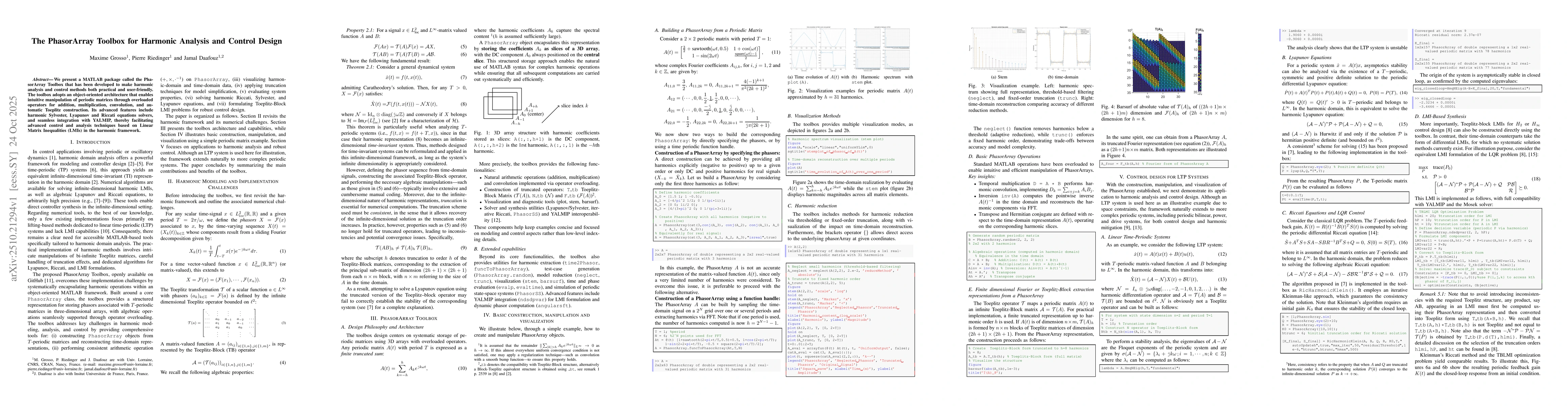 Thumbnail for The PhasorArray Toolbox for Harmonic Analysis and Control Design