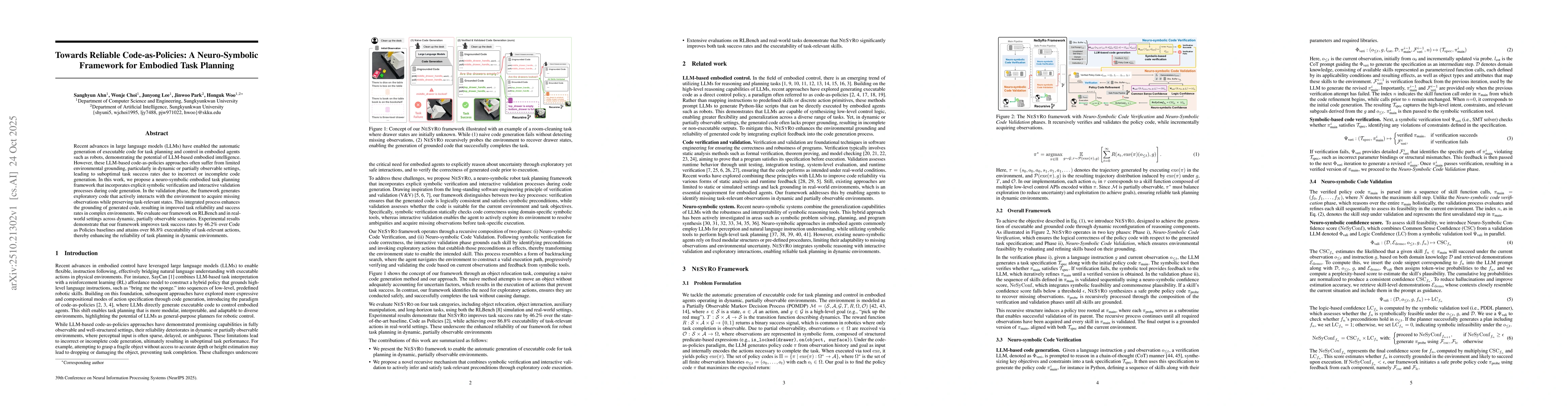 Thumbnail for Towards Reliable Code-as-Policies: A Neuro-Symbolic Framework for
  Embodied Task Planning