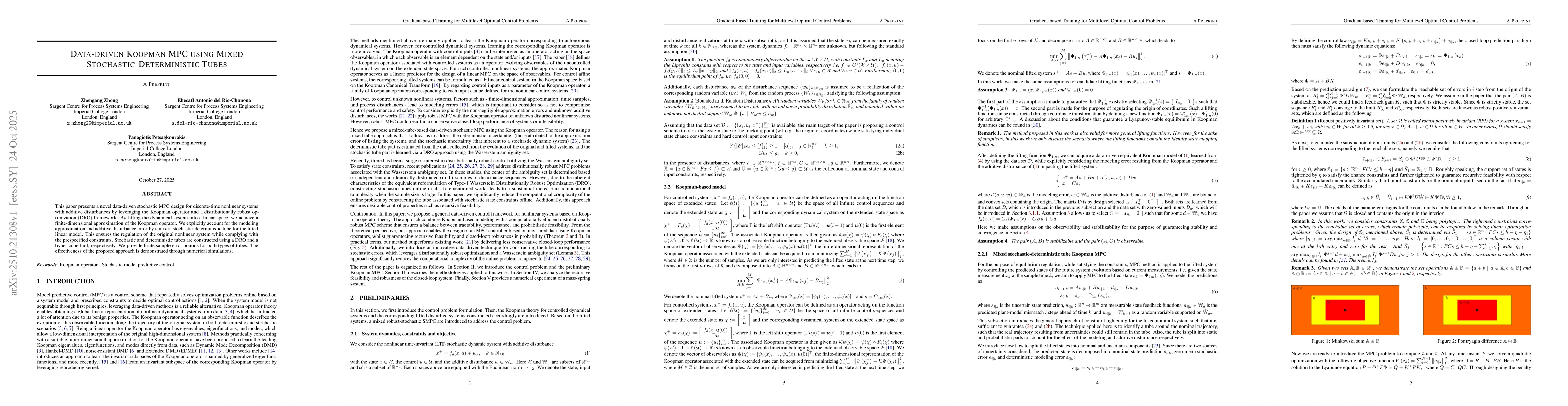 Thumbnail for Data-driven Koopman MPC using Mixed Stochastic-Deterministic Tubes