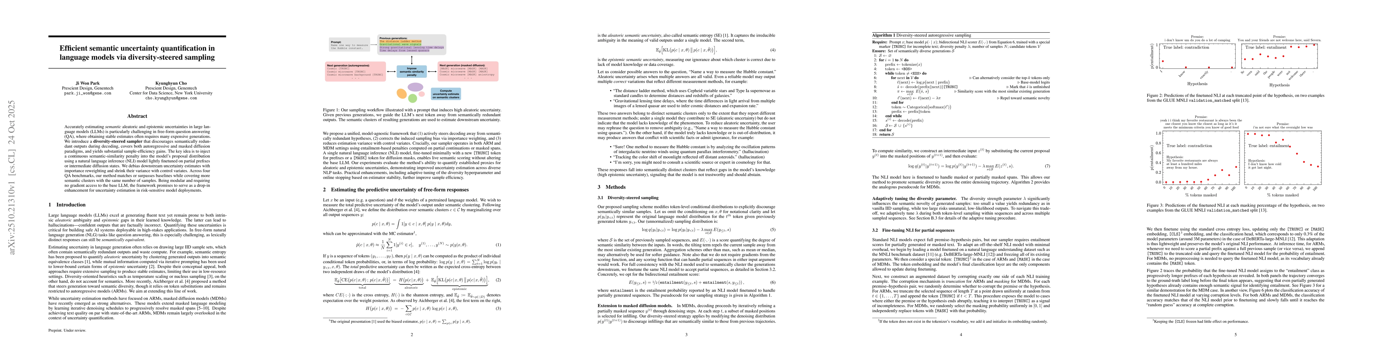 Thumbnail for Efficient semantic uncertainty quantification in language models via
  diversity-steered sampling