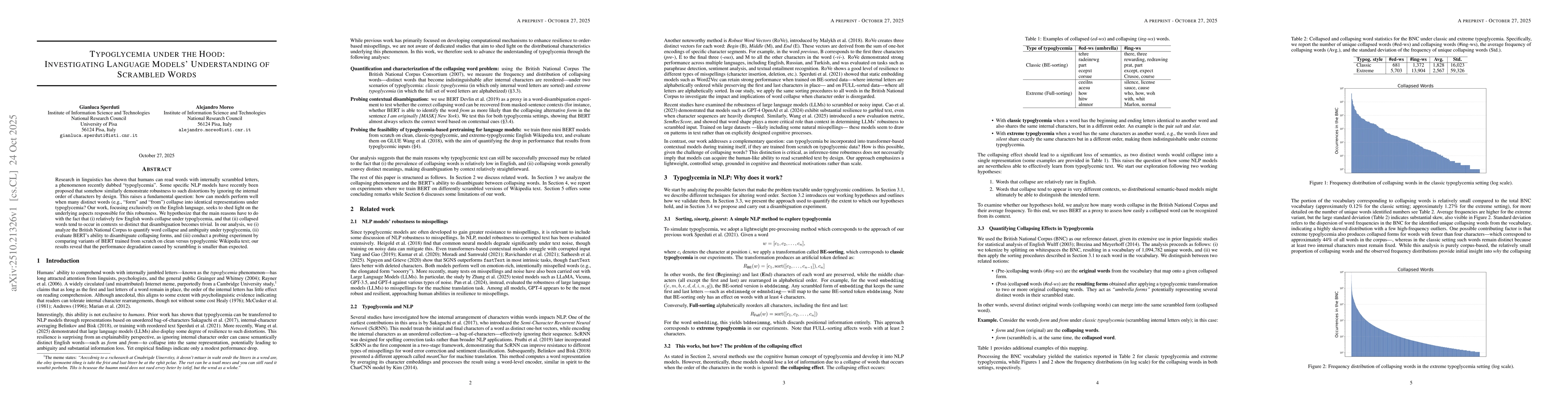 Thumbnail for Typoglycemia under the Hood: Investigating Language Models'
  Understanding of Scrambled Words