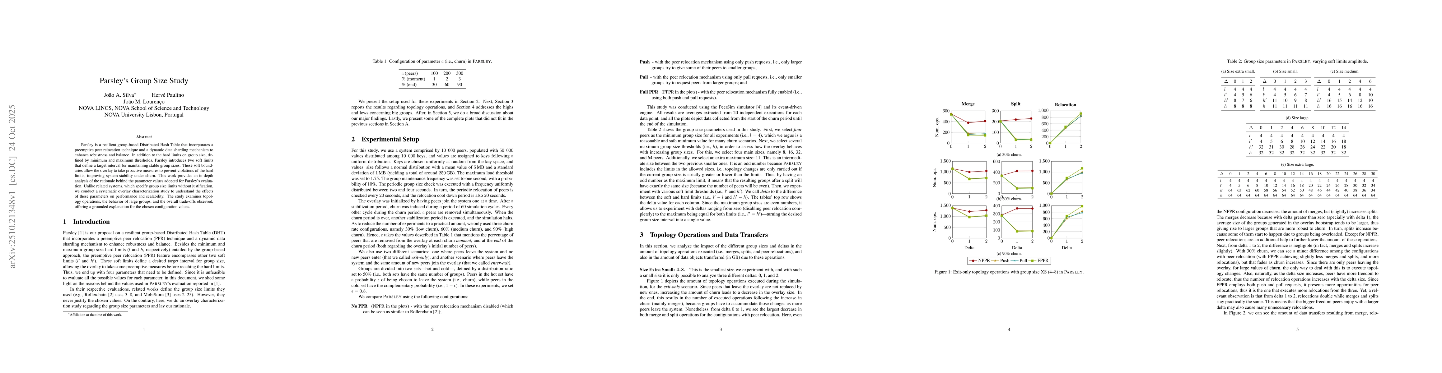 Thumbnail for Parsley's Group Size Study