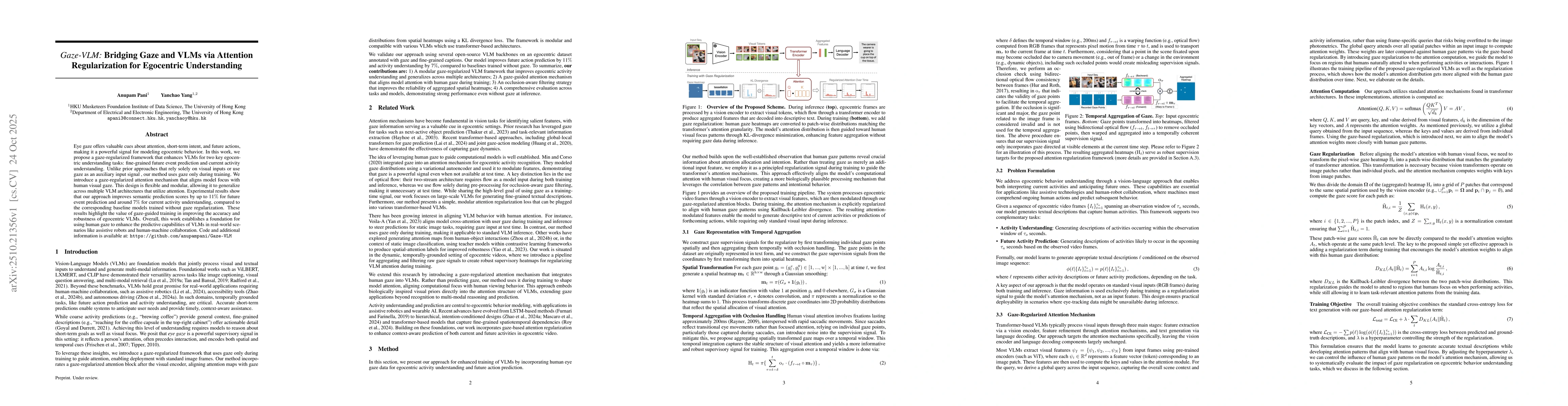 Thumbnail for Gaze-VLM:Bridging Gaze and VLMs through Attention Regularization for
  Egocentric Understanding