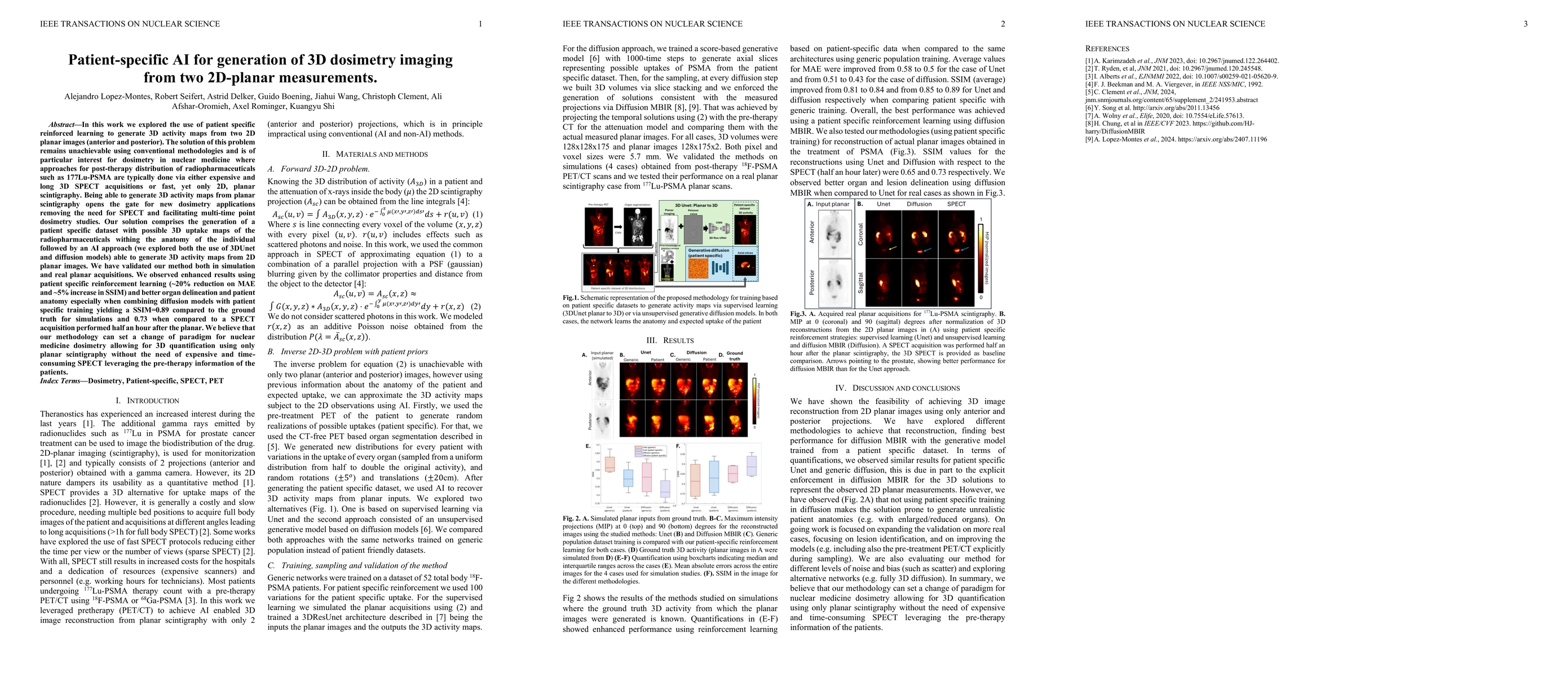 Thumbnail for Patient-specific AI for generation of 3D dosimetry imaging from two
  2D-planar measurements