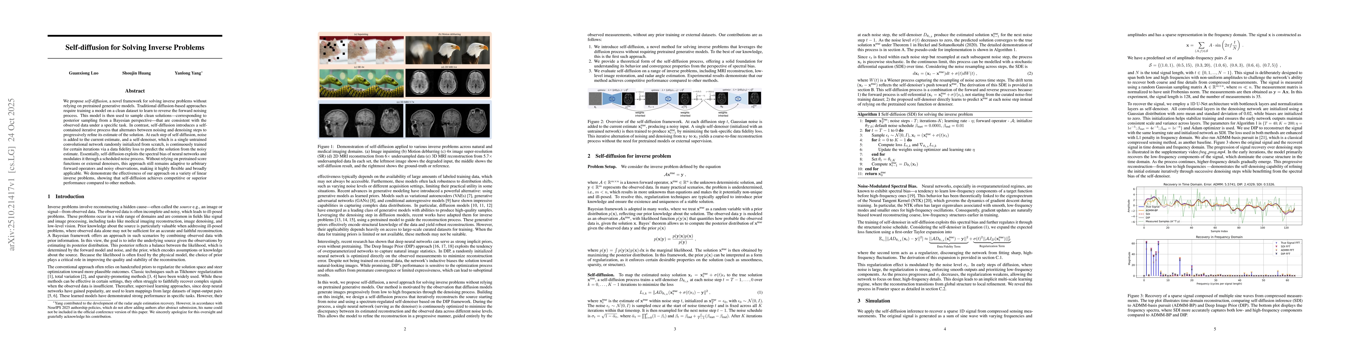 Thumbnail for Self-diffusion for Solving Inverse Problems