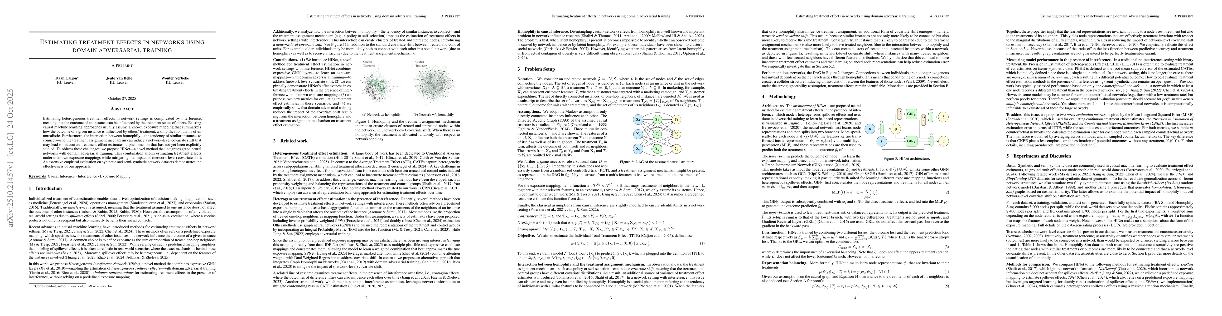 Thumbnail for Estimating Treatment Effects in Networks using Domain Adversarial
  Training