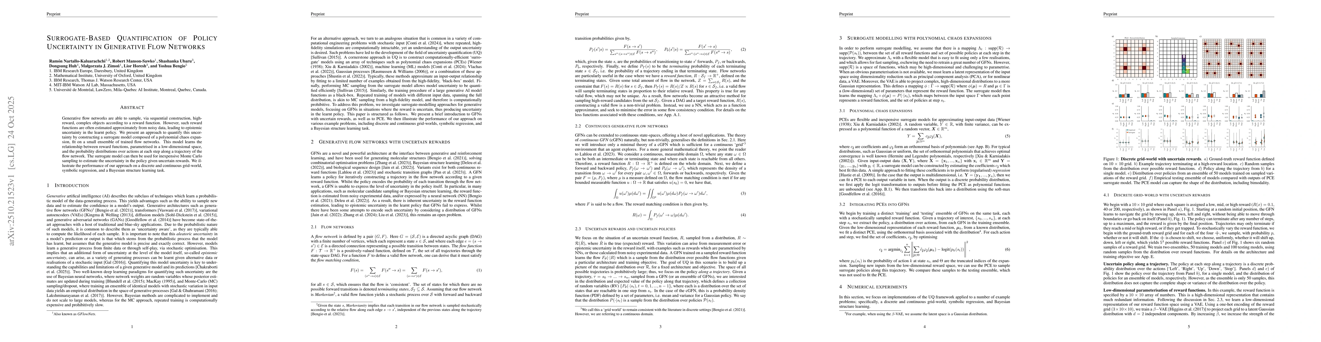 Thumbnail for Surrogate-based quantification of policy uncertainty in generative flow
  networks