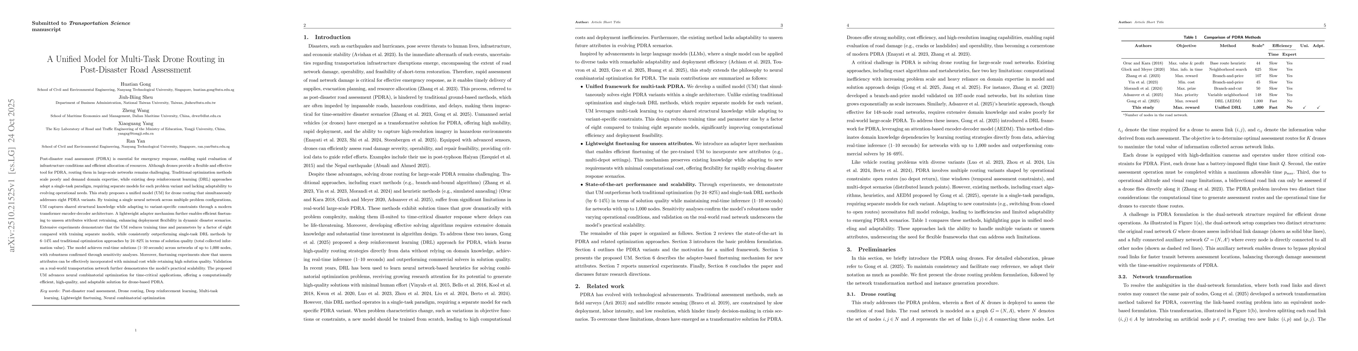 Thumbnail for A Unified Model for Multi-Task Drone Routing in Post-Disaster Road
  Assessment