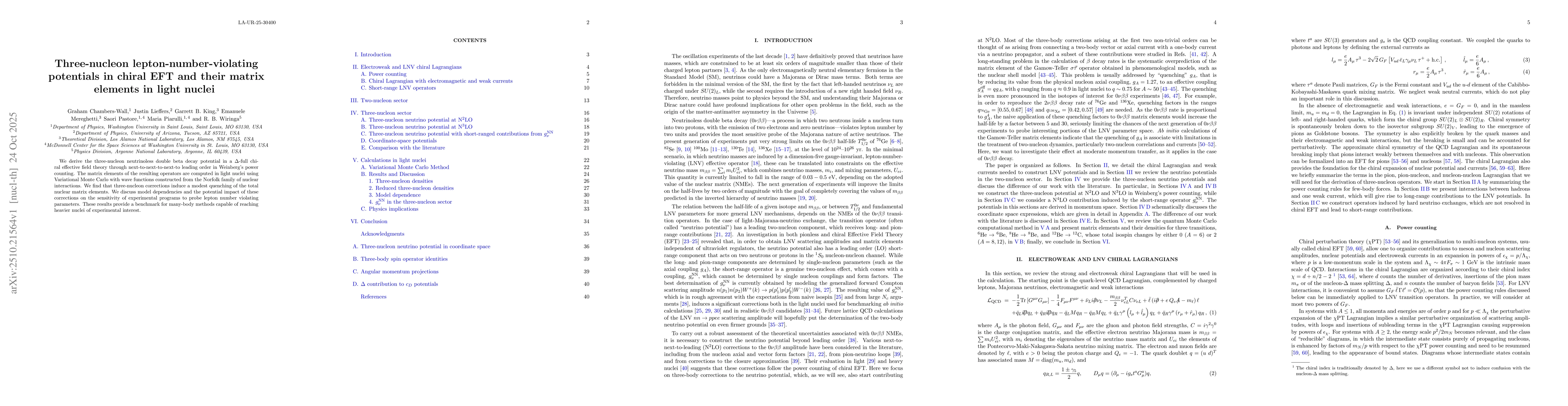 Thumbnail for Three-nucleon lepton-number-violating potentials in chiral EFT and their
  matrix elements in light nuclei