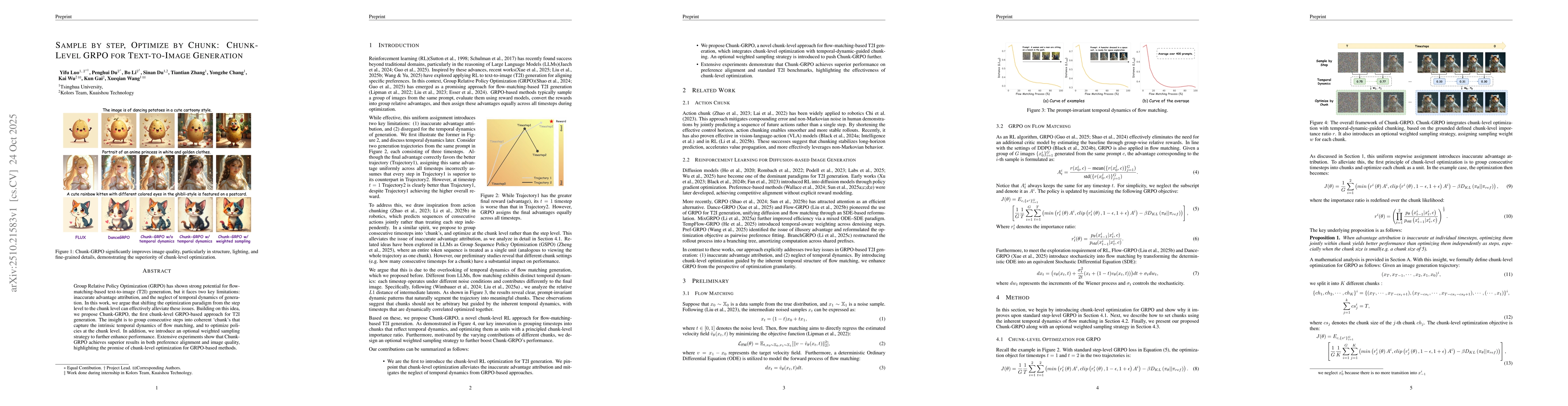 Thumbnail for Sample By Step, Optimize By Chunk: Chunk-Level GRPO For Text-to-Image
  Generation