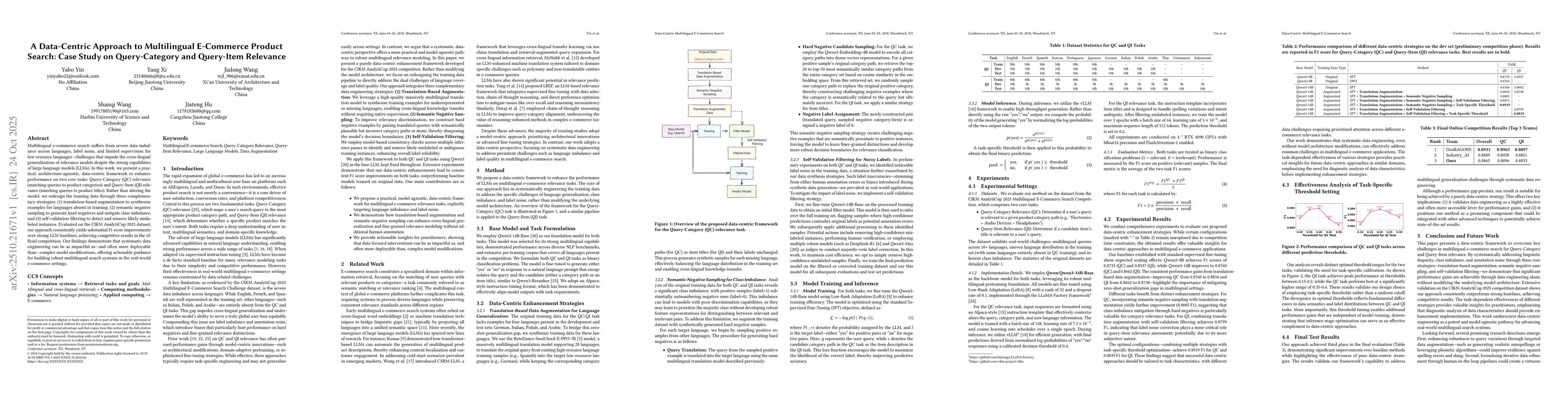 Thumbnail for A Data-Centric Approach to Multilingual E-Commerce Product Search: Case
  Study on Query-Category and Query-Item Relevance