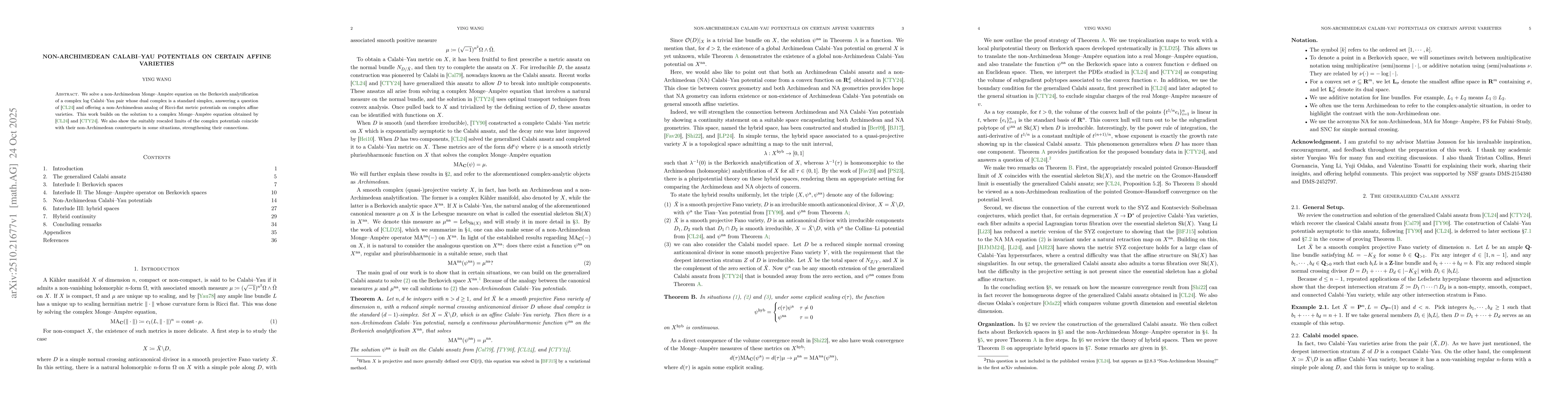 Thumbnail for Non-Archimedean Calabi-Yau Potentials on Certain Affine Varieties
