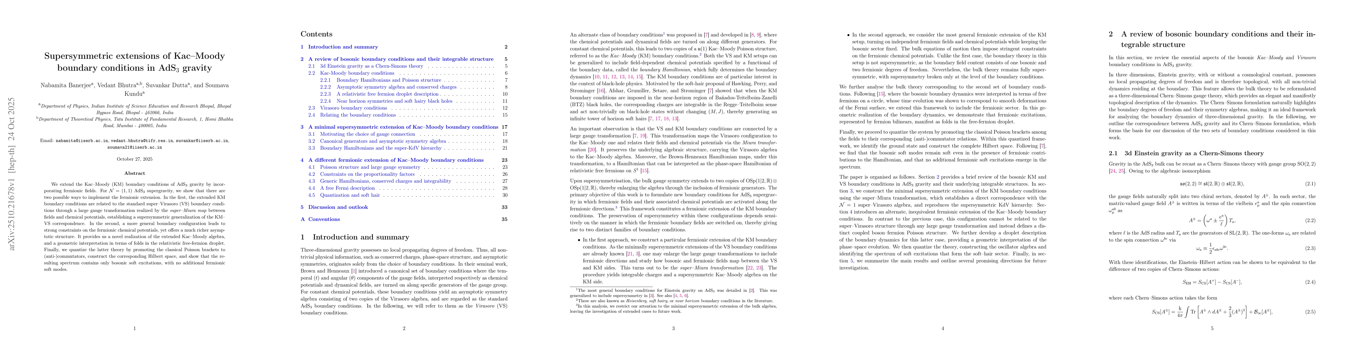 Thumbnail for Supersymmetric extensions of Kac-Moody boundary conditions in AdS$_3$
  gravity
