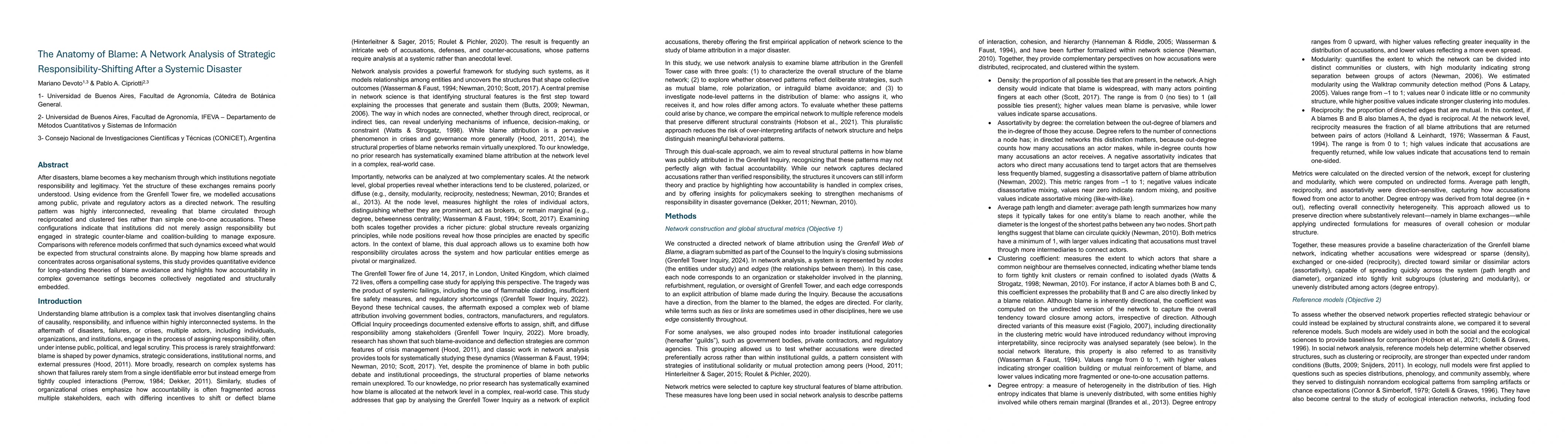 Thumbnail for The Anatomy of Blame: A Network Analysis of Strategic
  Responsibility-Shifting After a Systemic Disaster