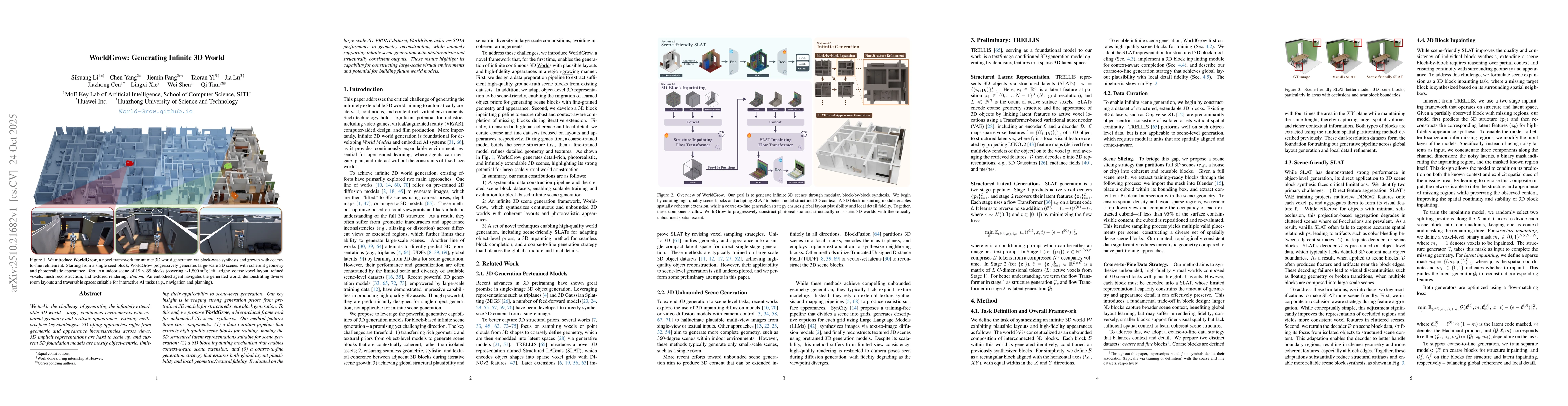 Thumbnail for WorldGrow: Generating Infinite 3D World