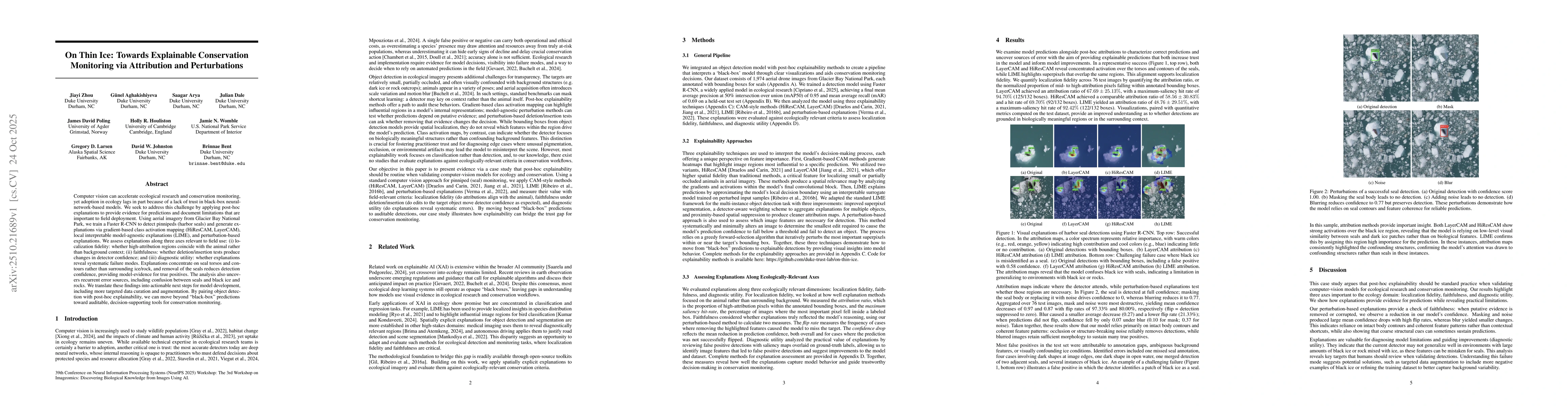 Thumbnail for On Thin Ice: Towards Explainable Conservation Monitoring via Attribution
  and Perturbations