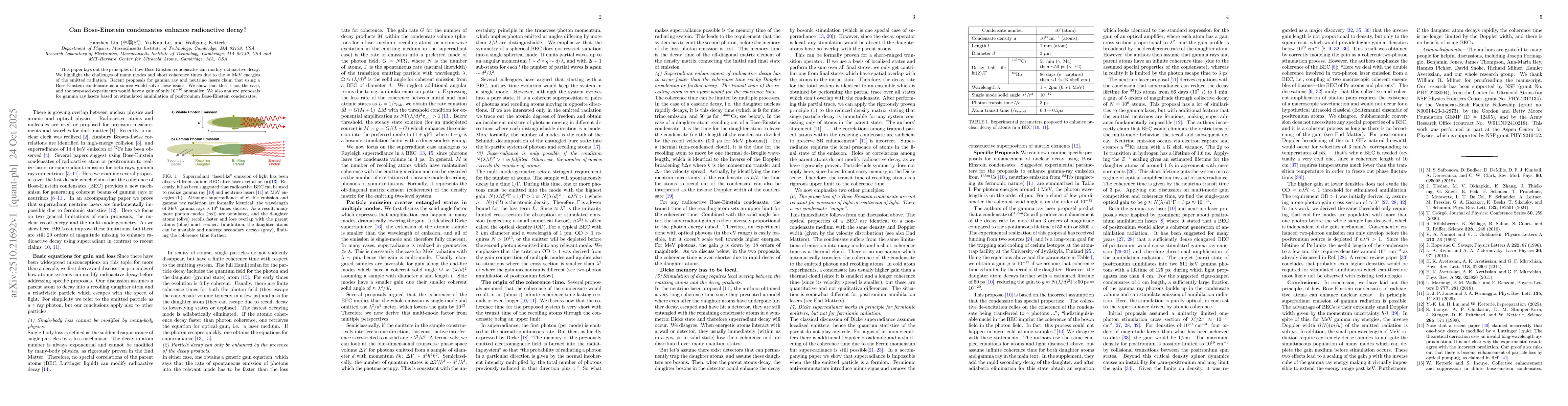 Thumbnail for Can Bose-Einstein condensates enhance radioactive decay?