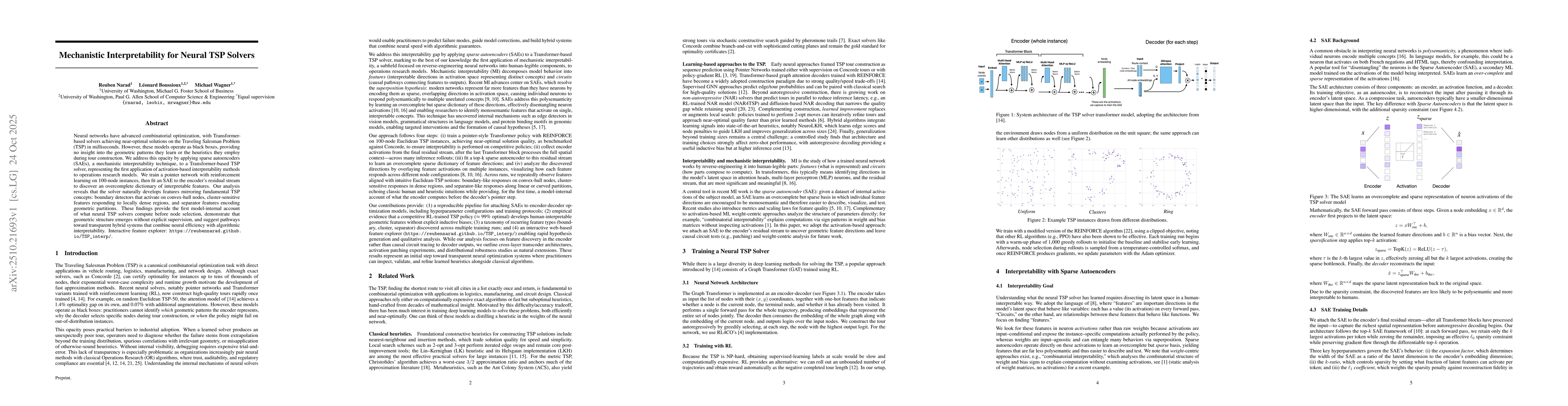 Thumbnail for Mechanistic Interpretability for Neural TSP Solvers