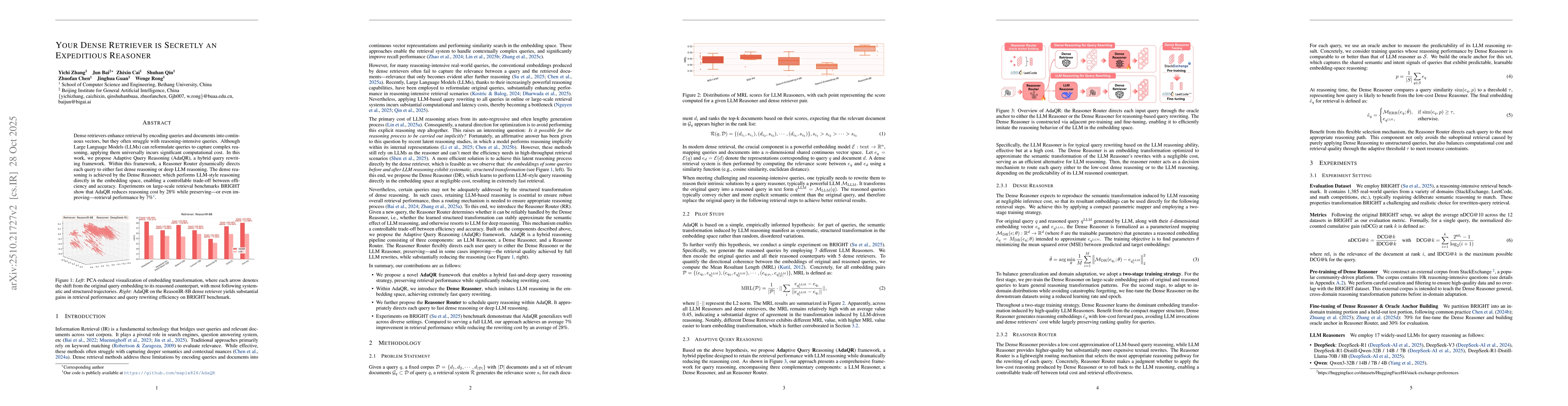 Thumbnail for Your Dense Retriever is Secretly an Expeditious Reasoner