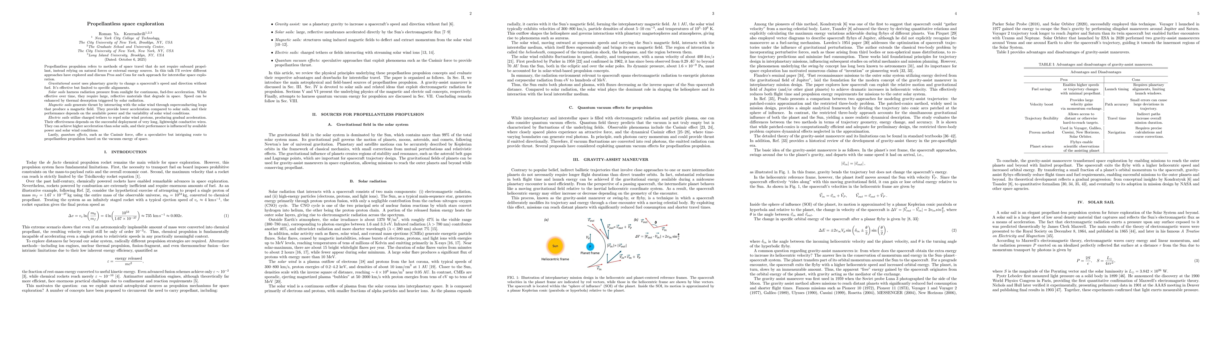 Thumbnail for Propellantless space exploration