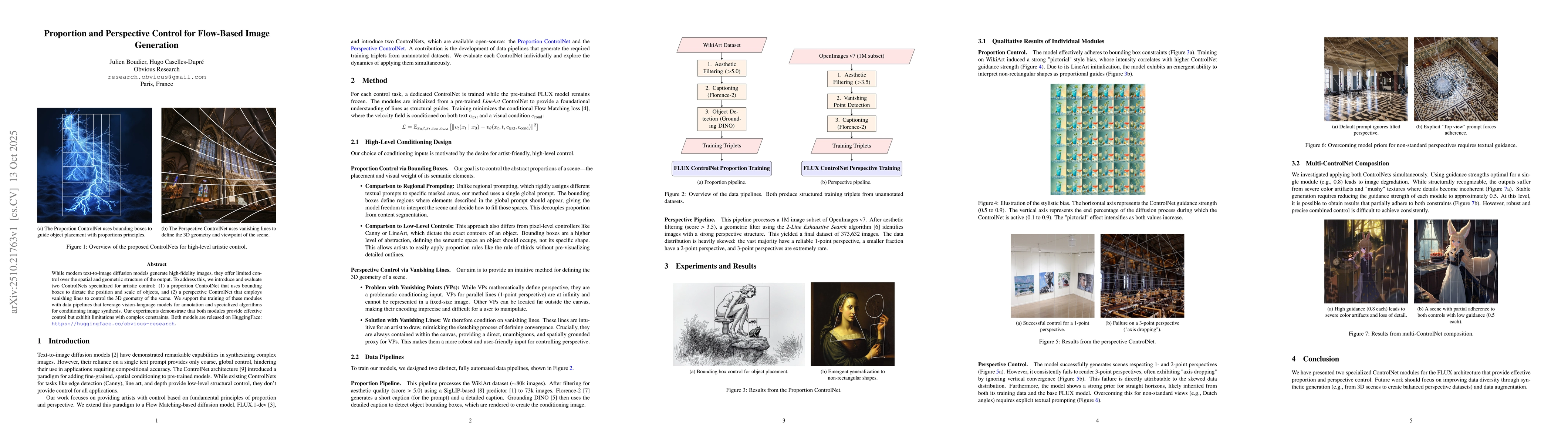 Thumbnail for Proportion and Perspective Control for Flow-Based Image Generation