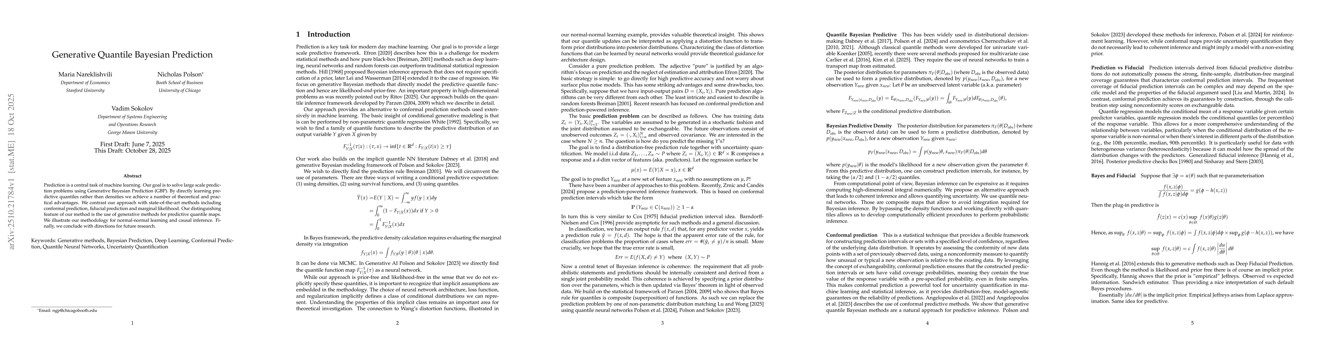 Thumbnail for Generative Quantile Bayesian Prediction