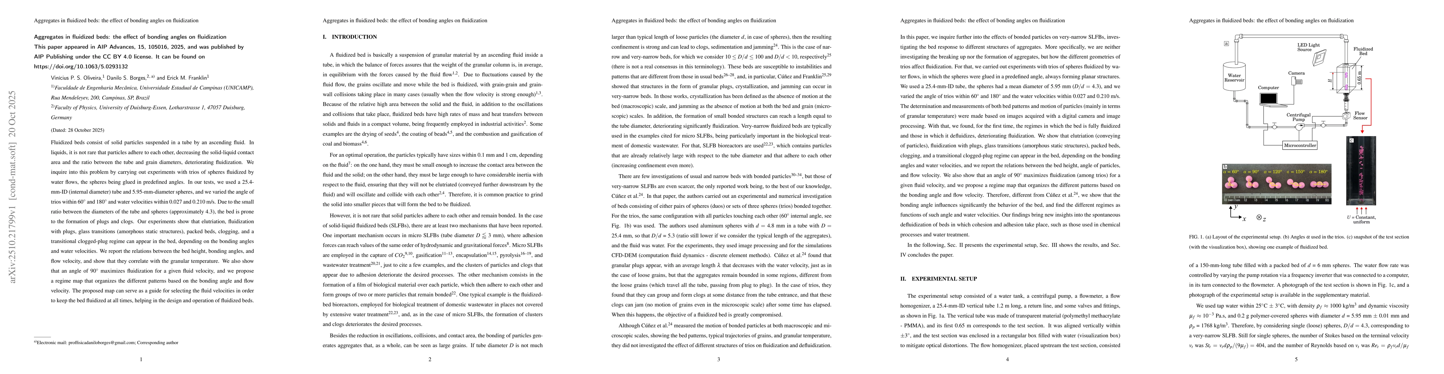 Thumbnail for Aggregates in fluidized beds: the effect of bonding angles on
  fluidization