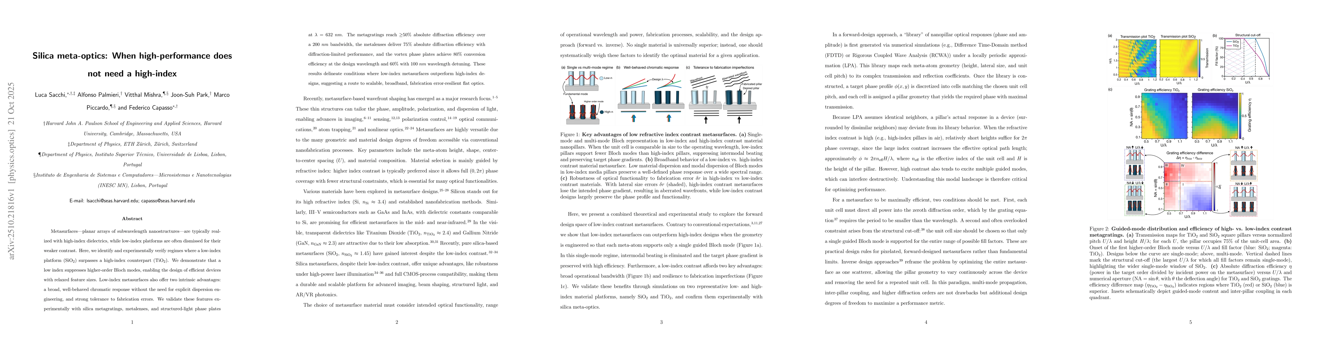 Thumbnail for Silica meta-optics: When high-performance does not need a high-index