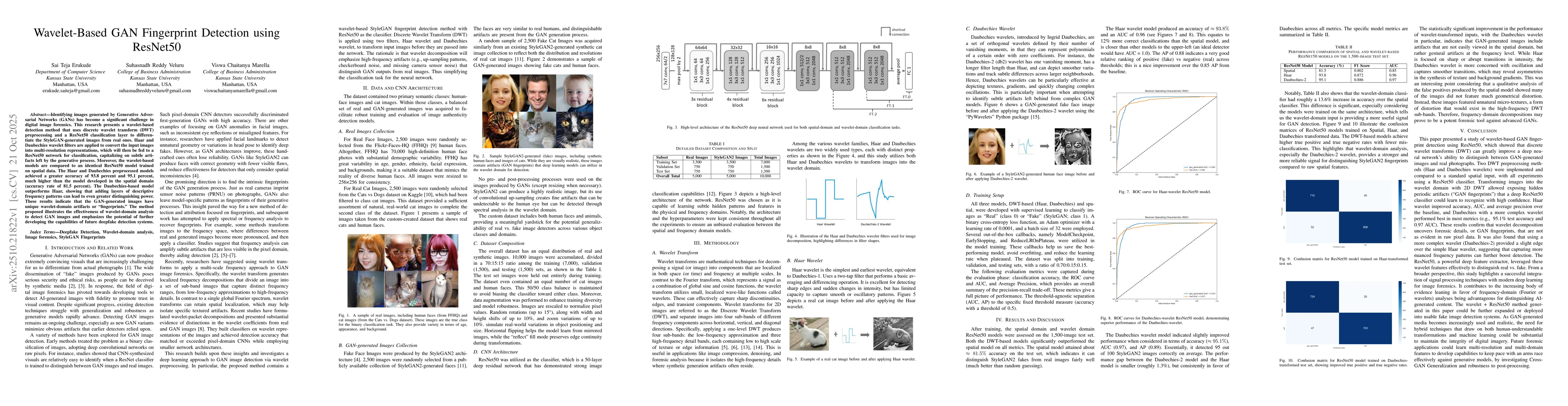 Thumbnail for Wavelet-based GAN Fingerprint Detection using ResNet50