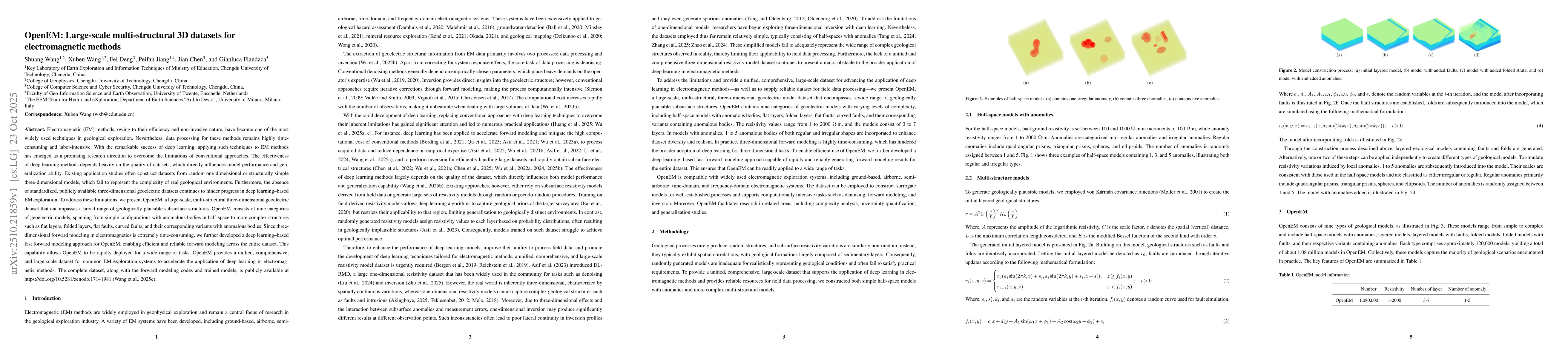 Thumbnail for OpenEM: Large-scale multi-structural 3D datasets for electromagnetic
  methods