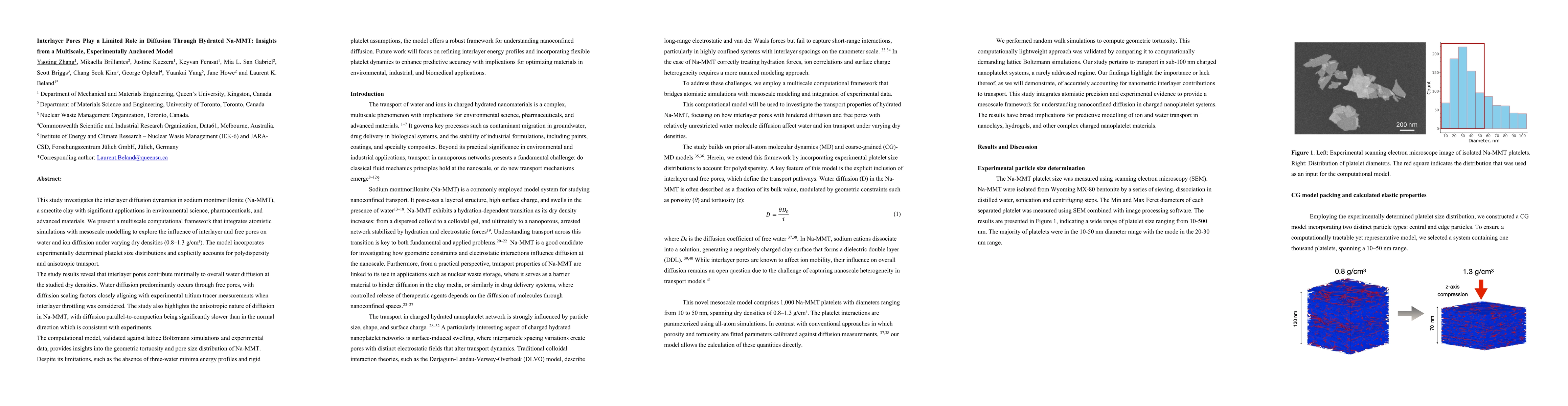 Thumbnail for Interlayer Pores Play a Limited Role in Diffusion Through Hydrated
  Na-MMT: Insights from a Multiscale, Experimentally Anchored Model