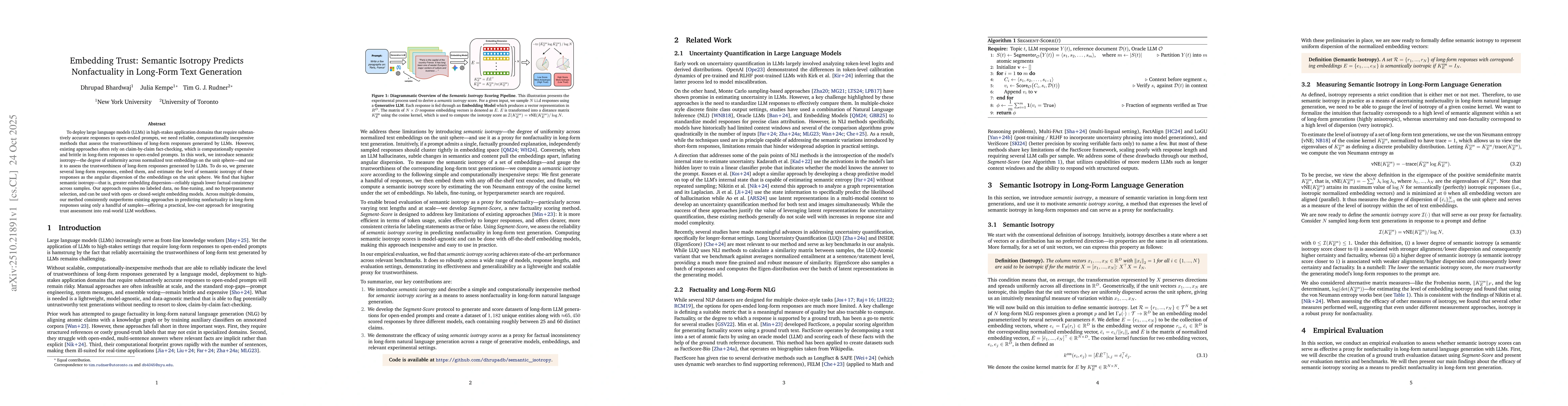 Thumbnail for Embedding Trust: Semantic Isotropy Predicts Nonfactuality in Long-Form
  Text Generation