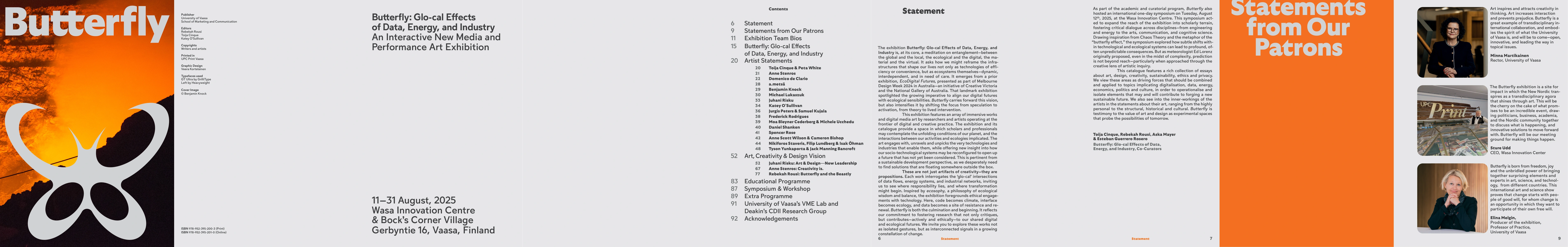 Thumbnail for Butterfly: glo-cal effects of data, energy and industry, New Media and
  Performance Exhibition Catalogue