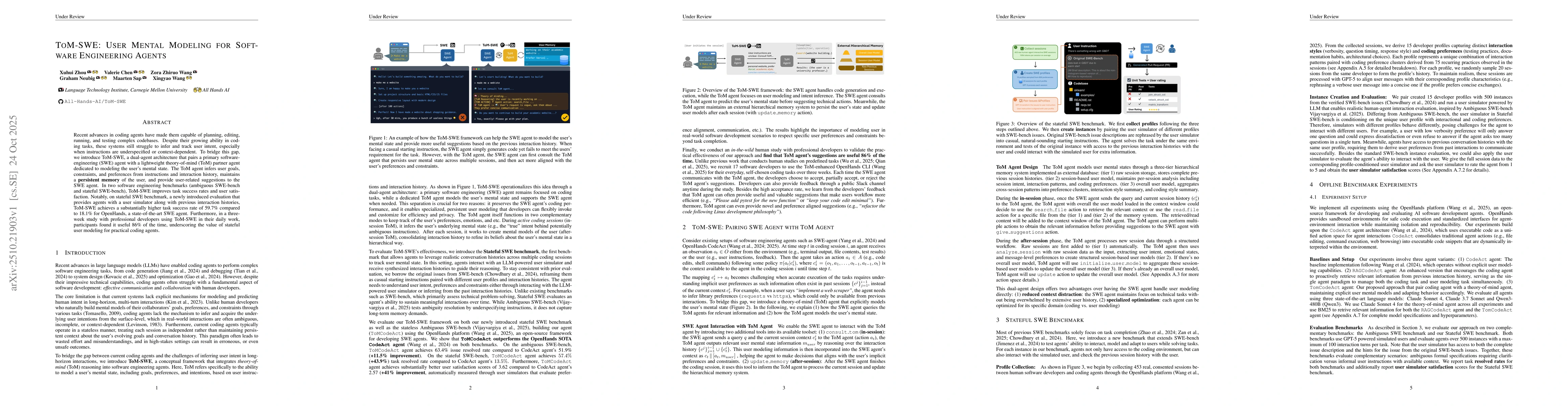 Thumbnail for TOM-SWE: User Mental Modeling For Software Engineering Agents