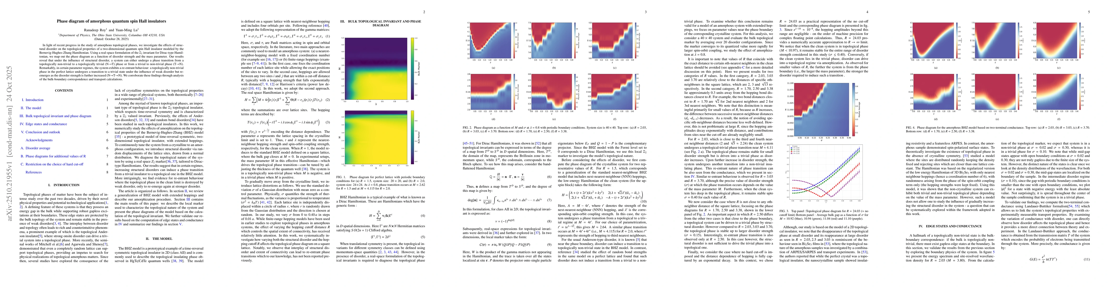 Thumbnail for Phase diagram of amorphous quantum spin Hall insulators