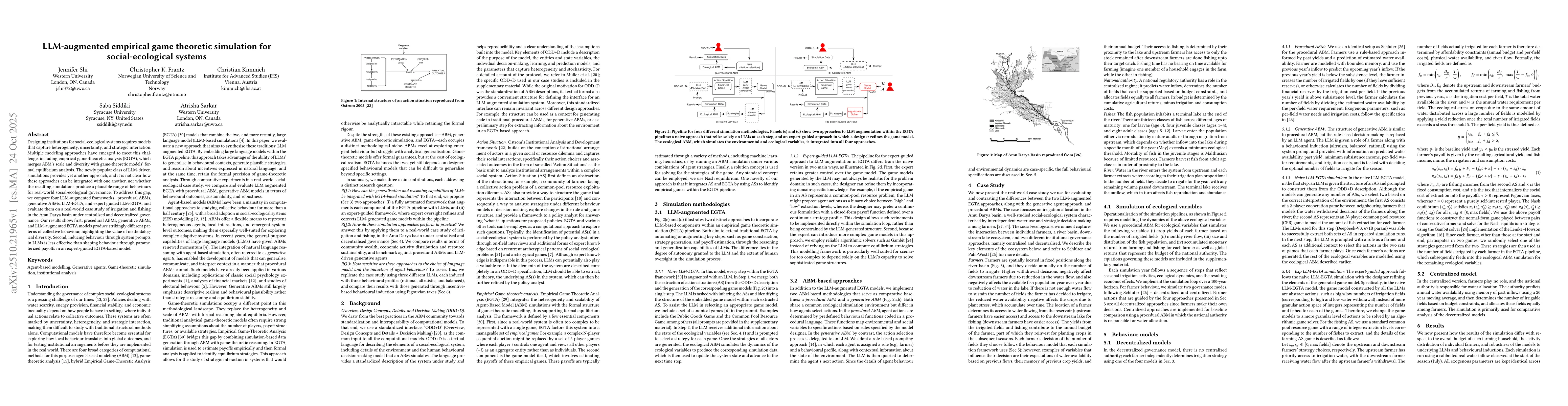 Thumbnail for LLM-augmented empirical game theoretic simulation for social-ecological
  systems