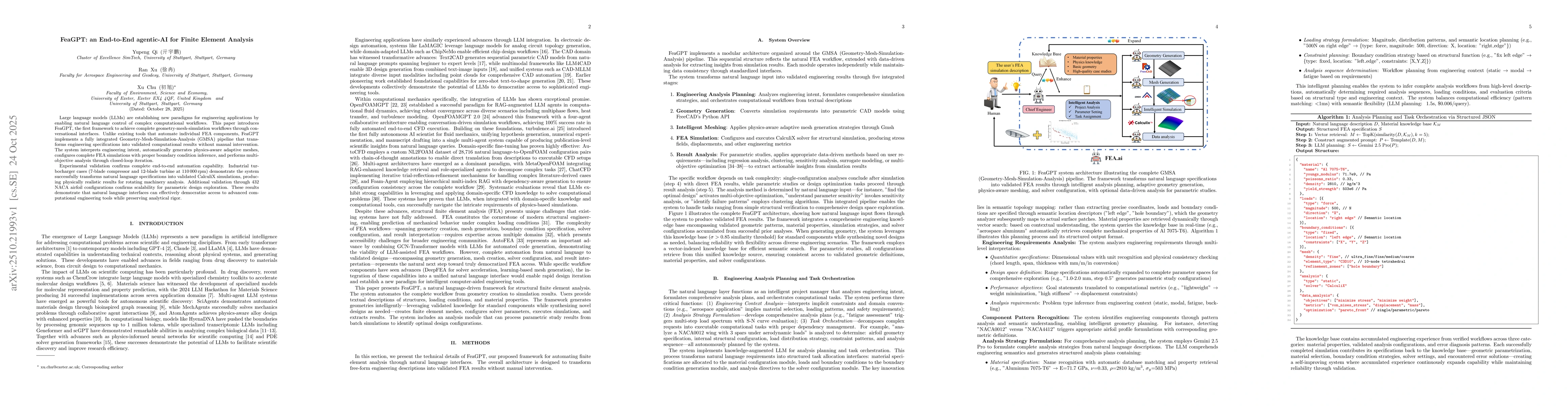 Thumbnail for FeaGPT: an End-to-End agentic-AI for Finite Element Analysis