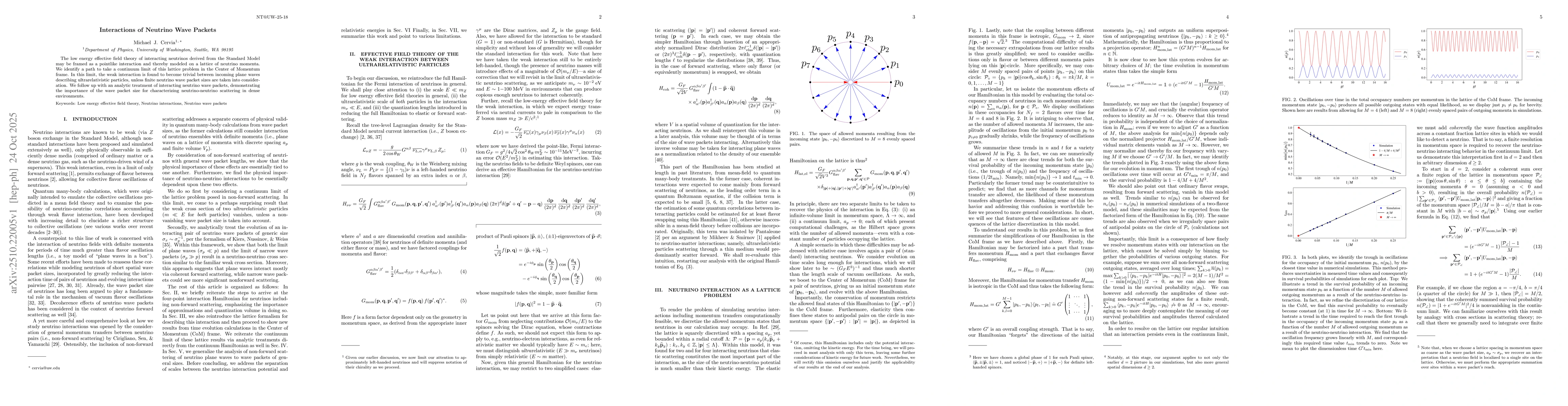 Thumbnail for Interactions of Neutrino Wave Packets