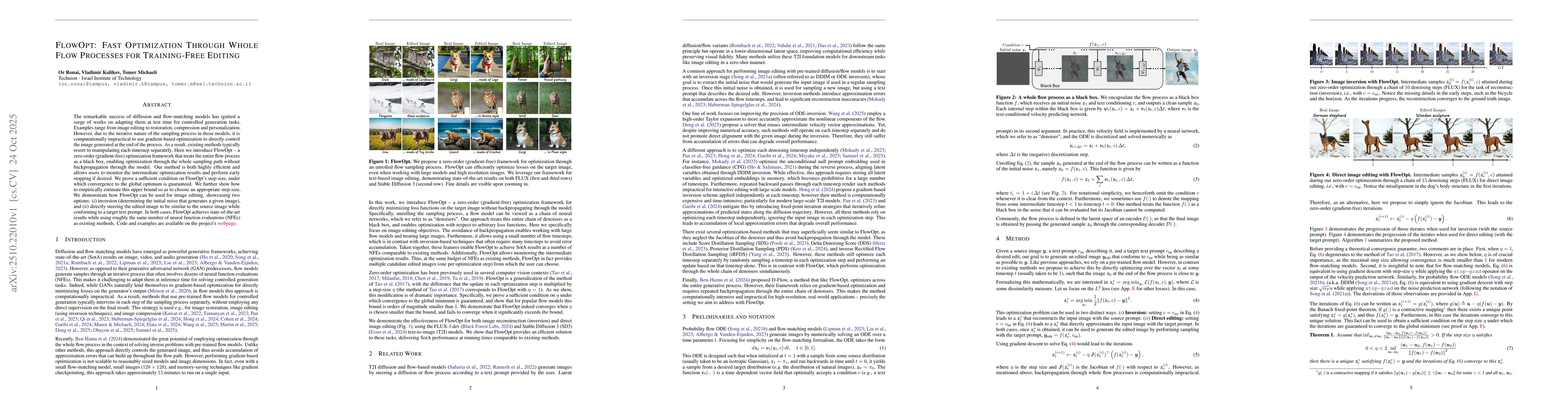 Thumbnail for FlowOpt: Fast Optimization Through Whole Flow Processes for
  Training-Free Editing