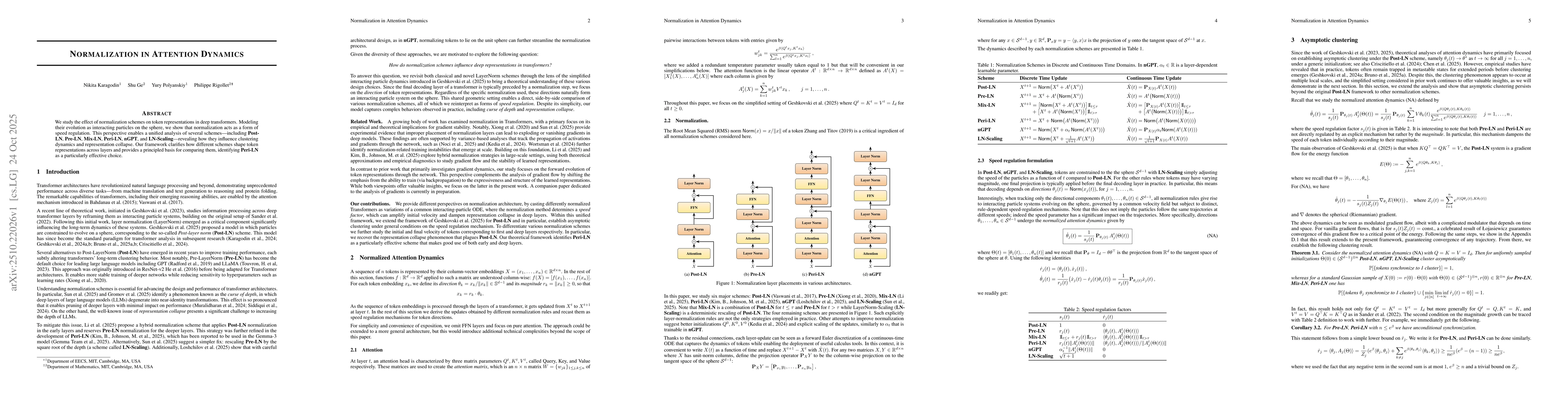 Thumbnail for Normalization in Attention Dynamics