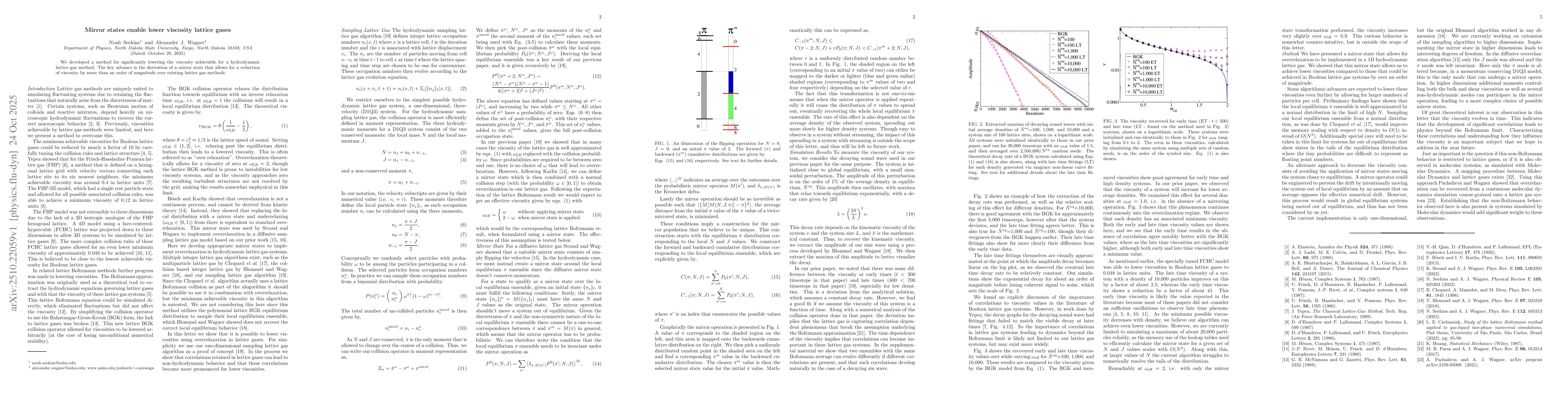 Thumbnail for Mirror states enable lower viscosity lattice gases