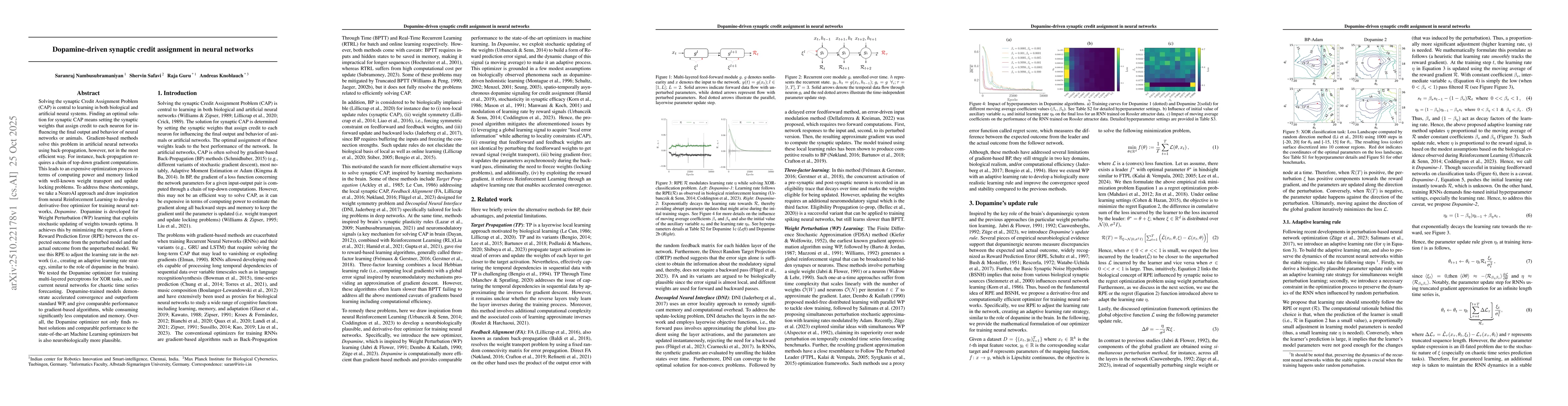 Thumbnail for Dopamine-driven synaptic credit assignment in neural networks