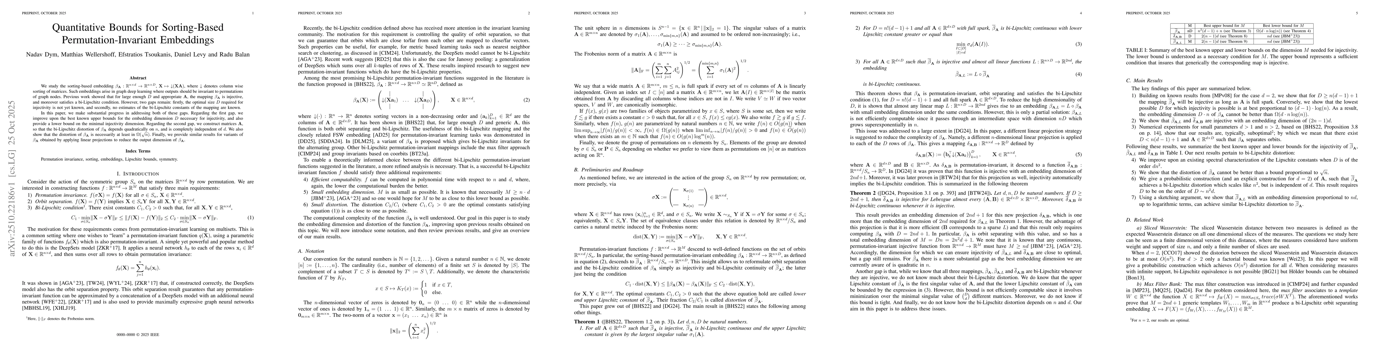 Thumbnail for Quantitative Bounds for Sorting-Based Permutation-Invariant Embeddings