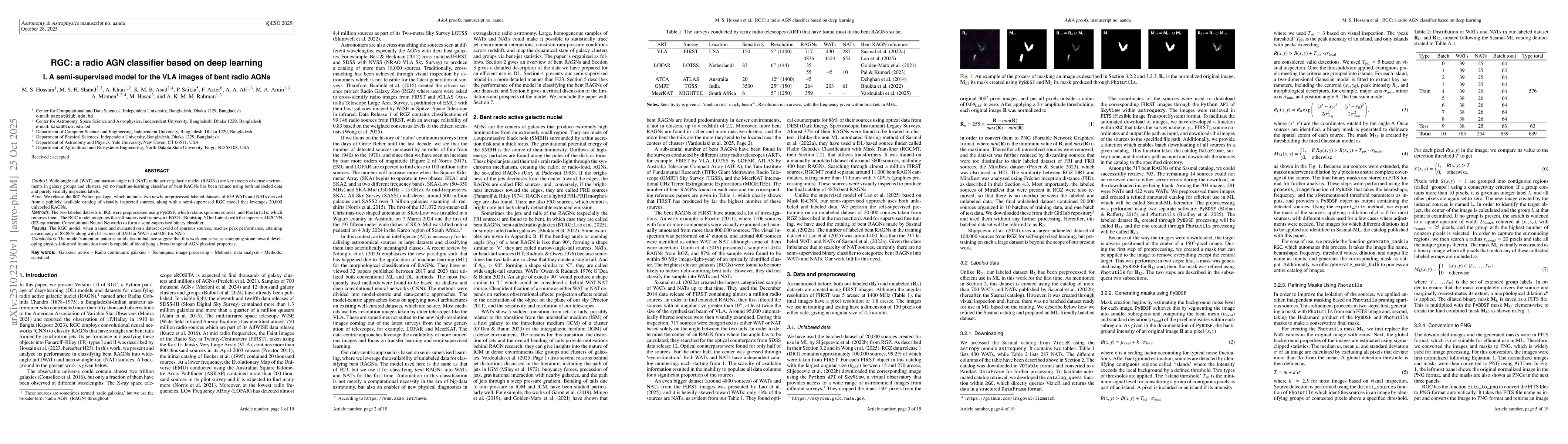 Thumbnail for RGC: a radio AGN classifier based on deep learning. I. A semi-supervised
  model for the VLA images of bent radio AGNs
