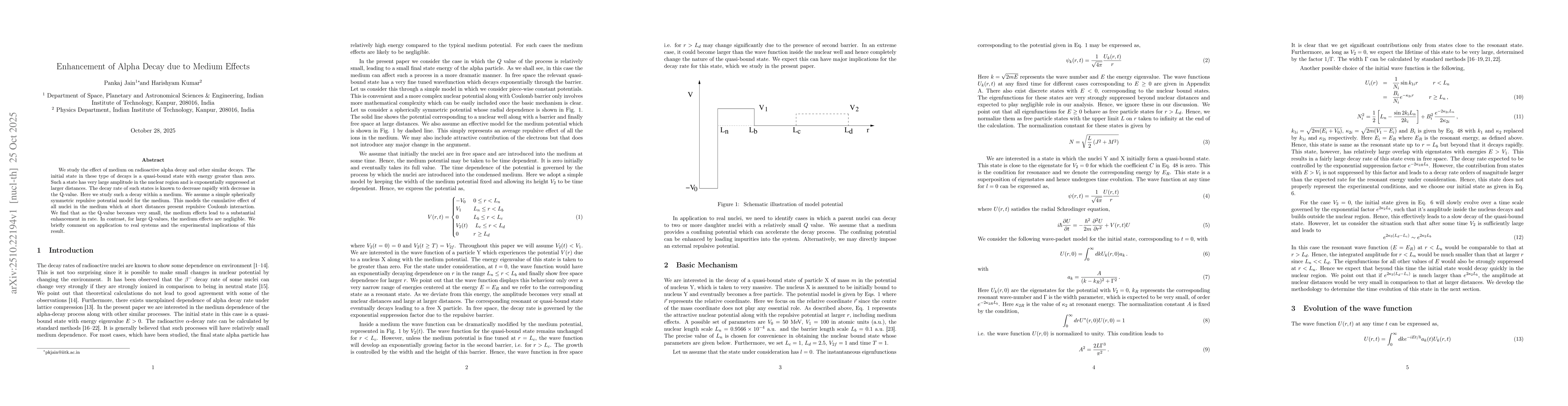 Thumbnail for Enhancement of Alpha Decay due to Medium Effects