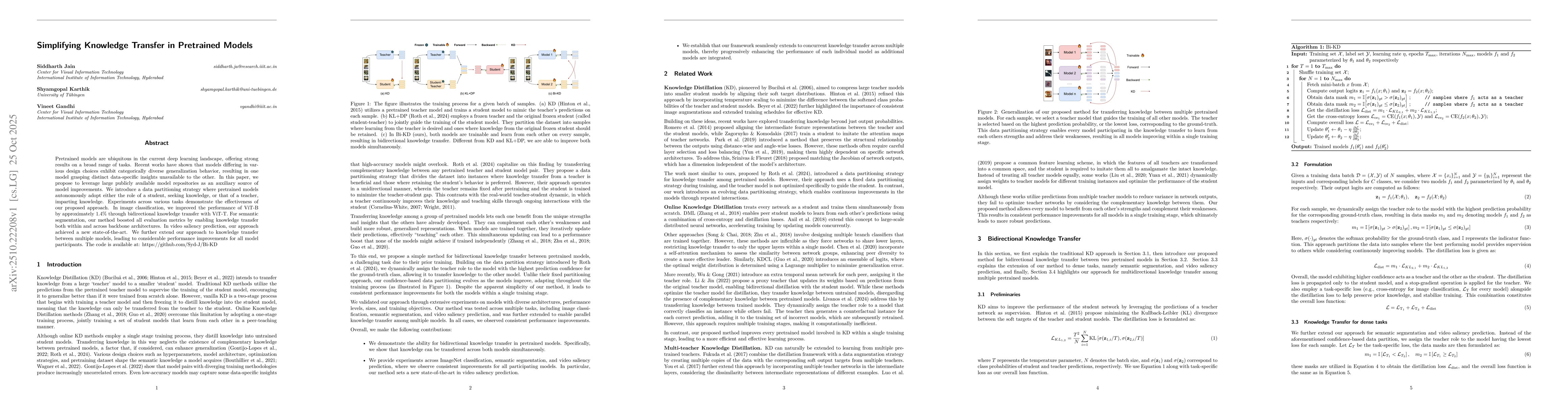 Thumbnail for Simplifying Knowledge Transfer in Pretrained Models