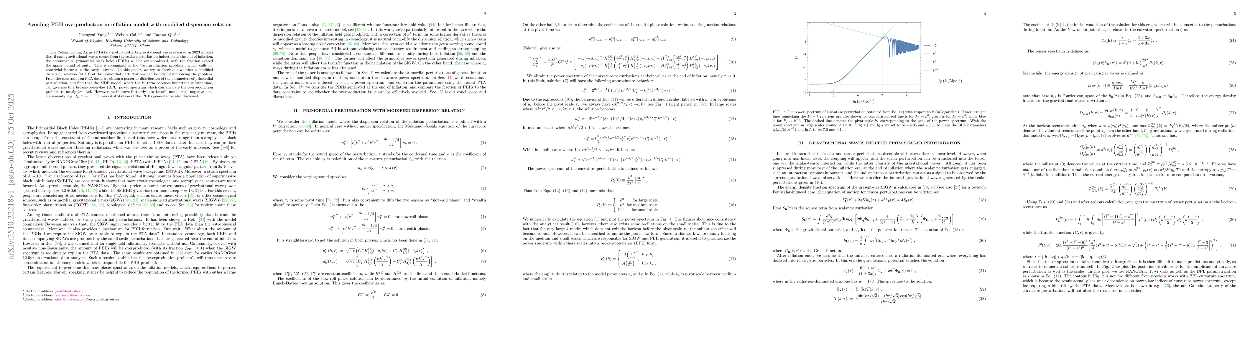 Thumbnail for Avoiding PBH overproduction in inflation model with modified dispersion
  relation