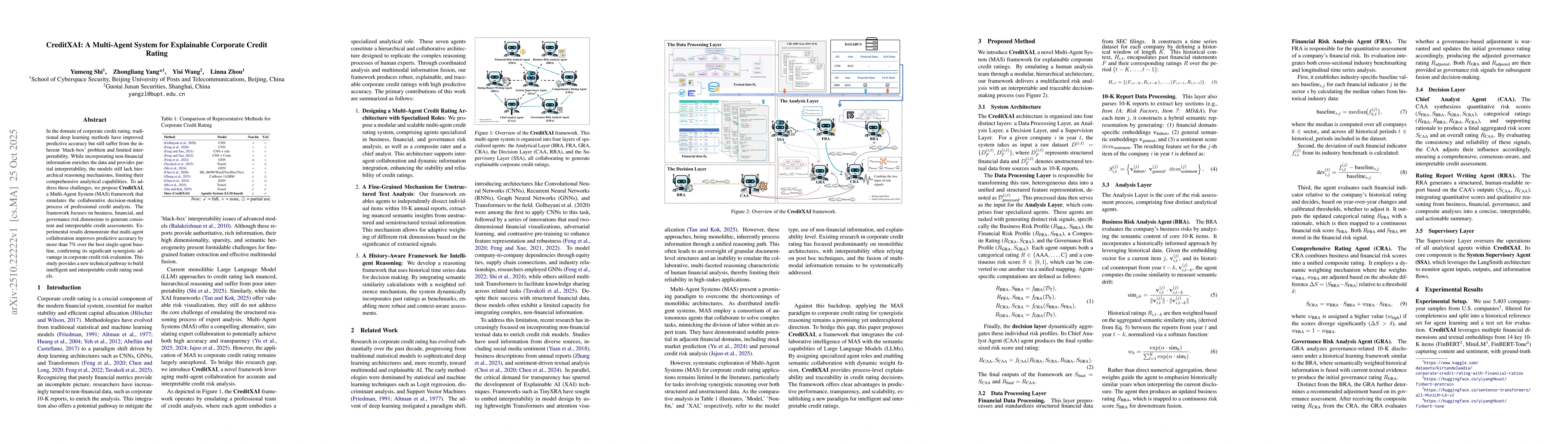 Thumbnail for CreditXAI: A Multi-Agent System for Explainable Corporate Credit Rating